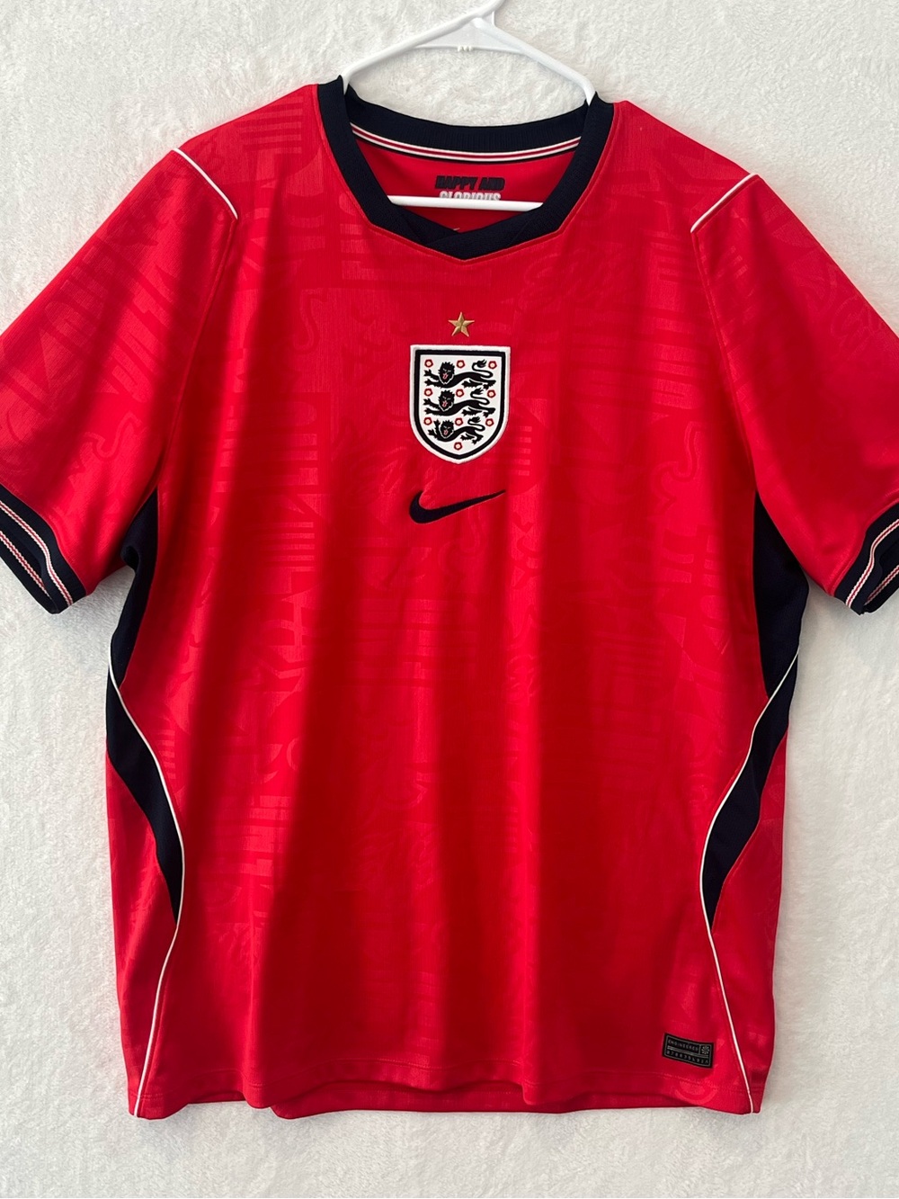 Nike England Jersey Mens Size XL Red National Team 2026 Away Dri-Fit Football